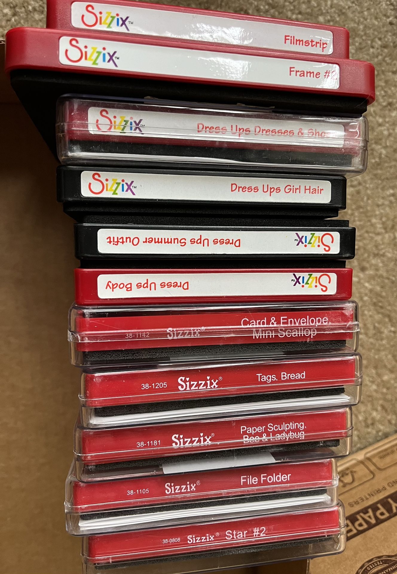 Sizzix Assorted $5 Ea