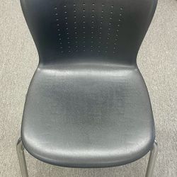 Virco Black And Silver Office Chair - Metal/Plastic 