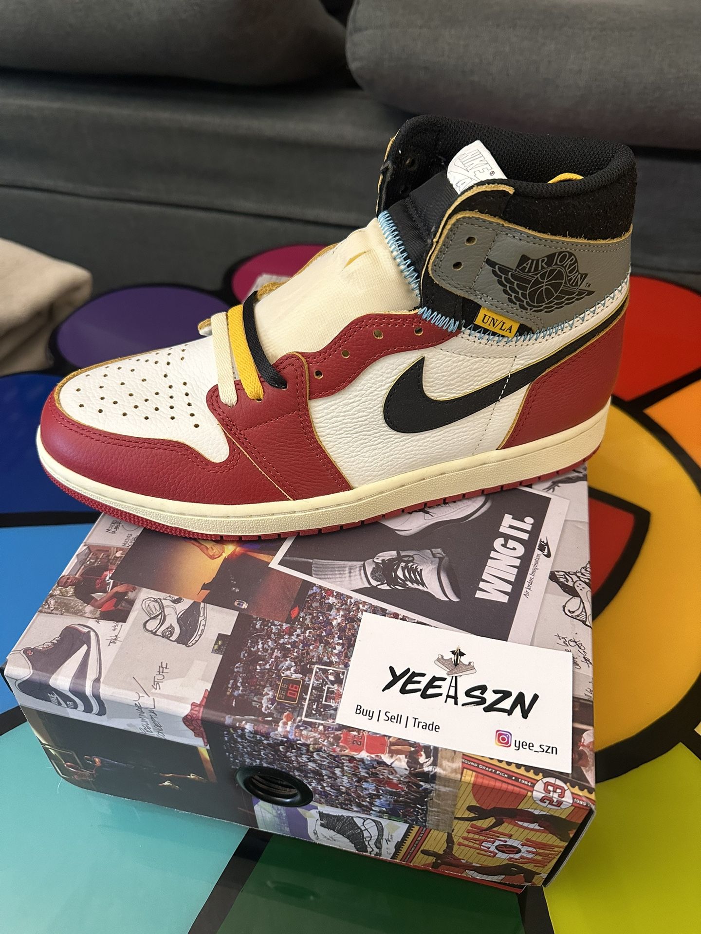 Nike Jordan 1 Union Size 10.5 Chicago Shadow 