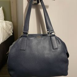 Fossil Blue Hobo Bag