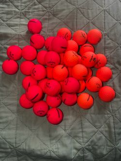 42 Callaway Matte Red  and Orange Golf Balls