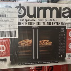 Gourmia Digital French Door Air Fryer Toaster Oven, Black