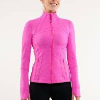 Lululemon Brushed Heathered Paris Pink Define Jacket Size 10 Like New 