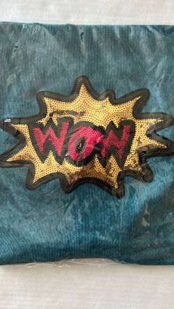 Corduroy, sequin appliqué tote