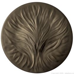 🌳 Lalique “Tree of Life” Metal Plate – Signed Lalique France – 7 ¾”