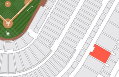 Event Tickets Section 20RS Row C dodgers game 1 NLDS
