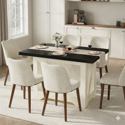 Brand New Modern Dining Table With 6 Chairs 