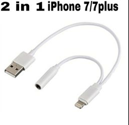 IPhone 7/7plus 2in1 headphone&charger