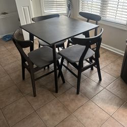 Dining Table Set With 4 Chairs 