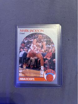 1990 NBA Hoops Mark Jackson #205 (Infamous Menendez Brothers Background)