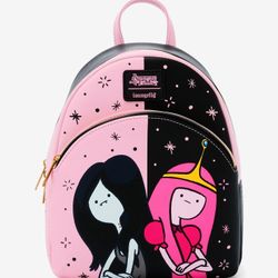 Loungefly Adventure Time Princess Bubblegum & Marceline Split Mini Backpack