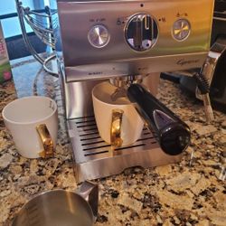 Capresso Cafe Select Professional Stainless Steel Expresso Cappuccino Machine