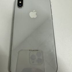 iPhone X 256GB silver unlocked for parts only