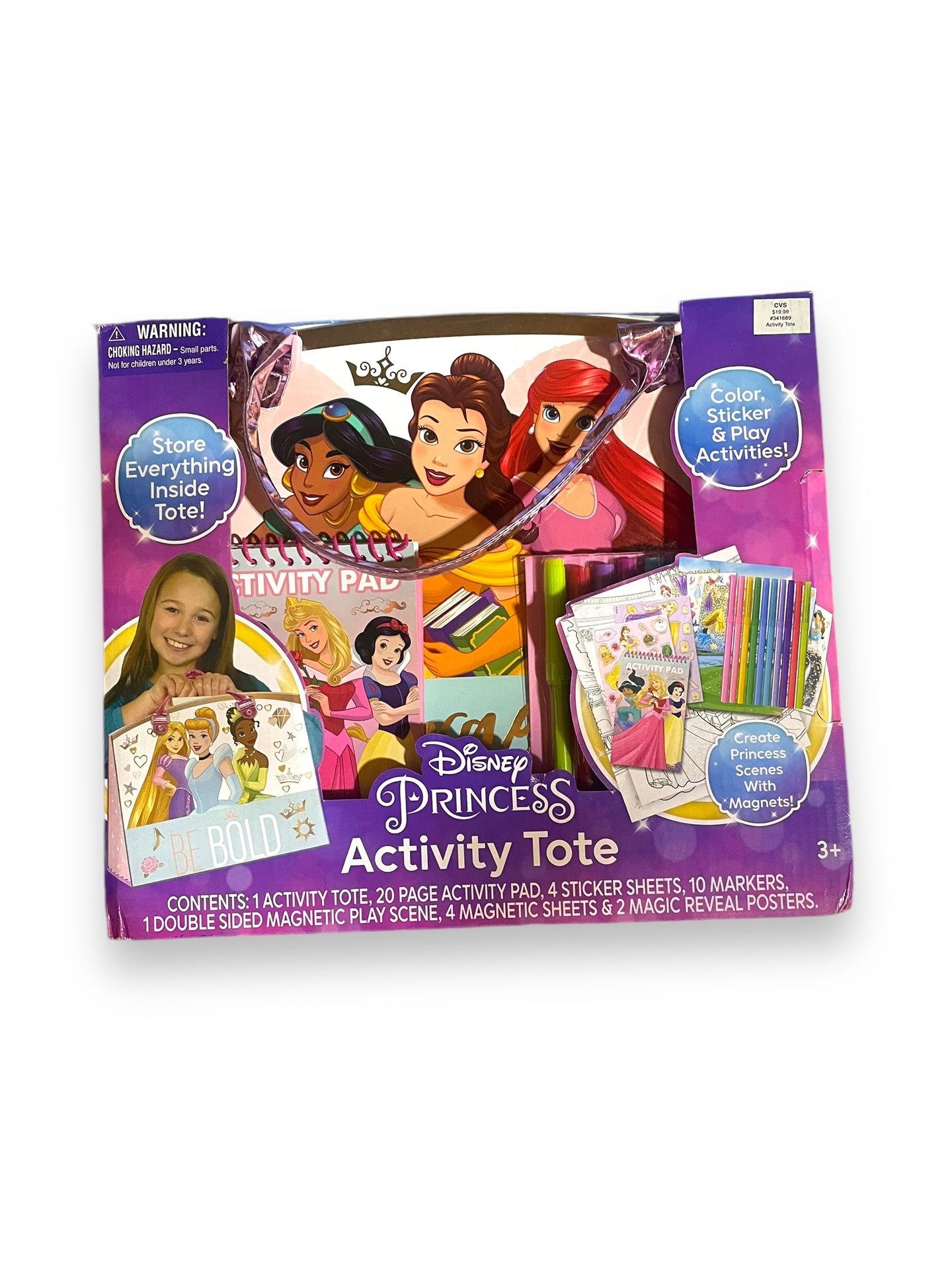 DISNEY PRINCESS ACTIVITY TOTE