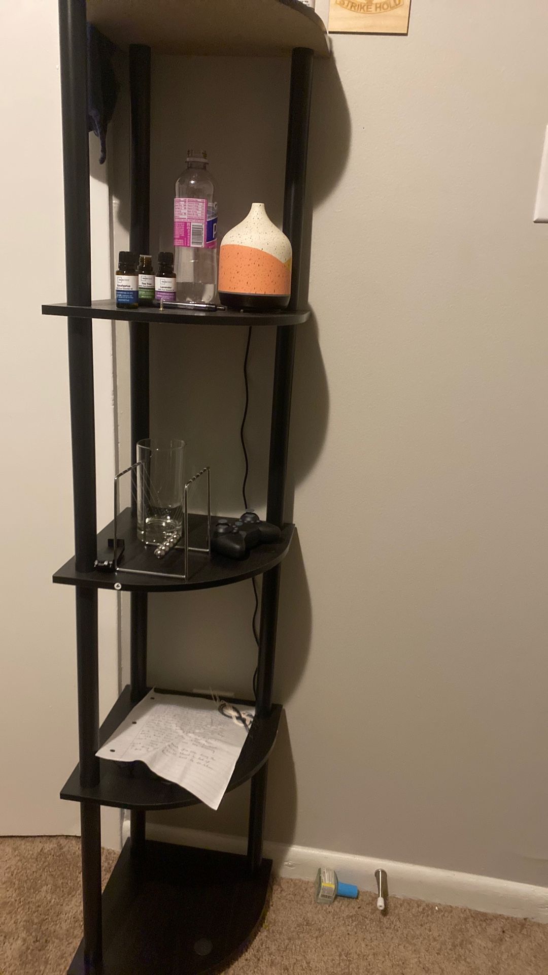 Tall Corner Shelf