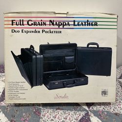 Leather Briefcase - Full Grain Nappa Leather 