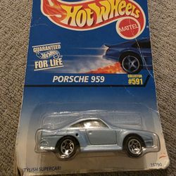 Hot Wheels 1996 Collector #591 Porsche 959 Blue