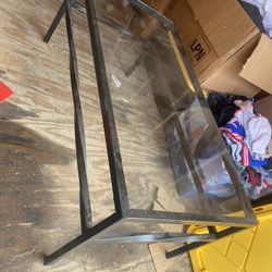 Black Glass Coffee Table 