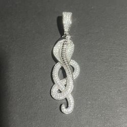 Snake .925 Silver Pendant Real Silver Plata