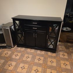 Black Drawer Stand With