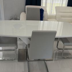 Juego de sala de 4 sillas