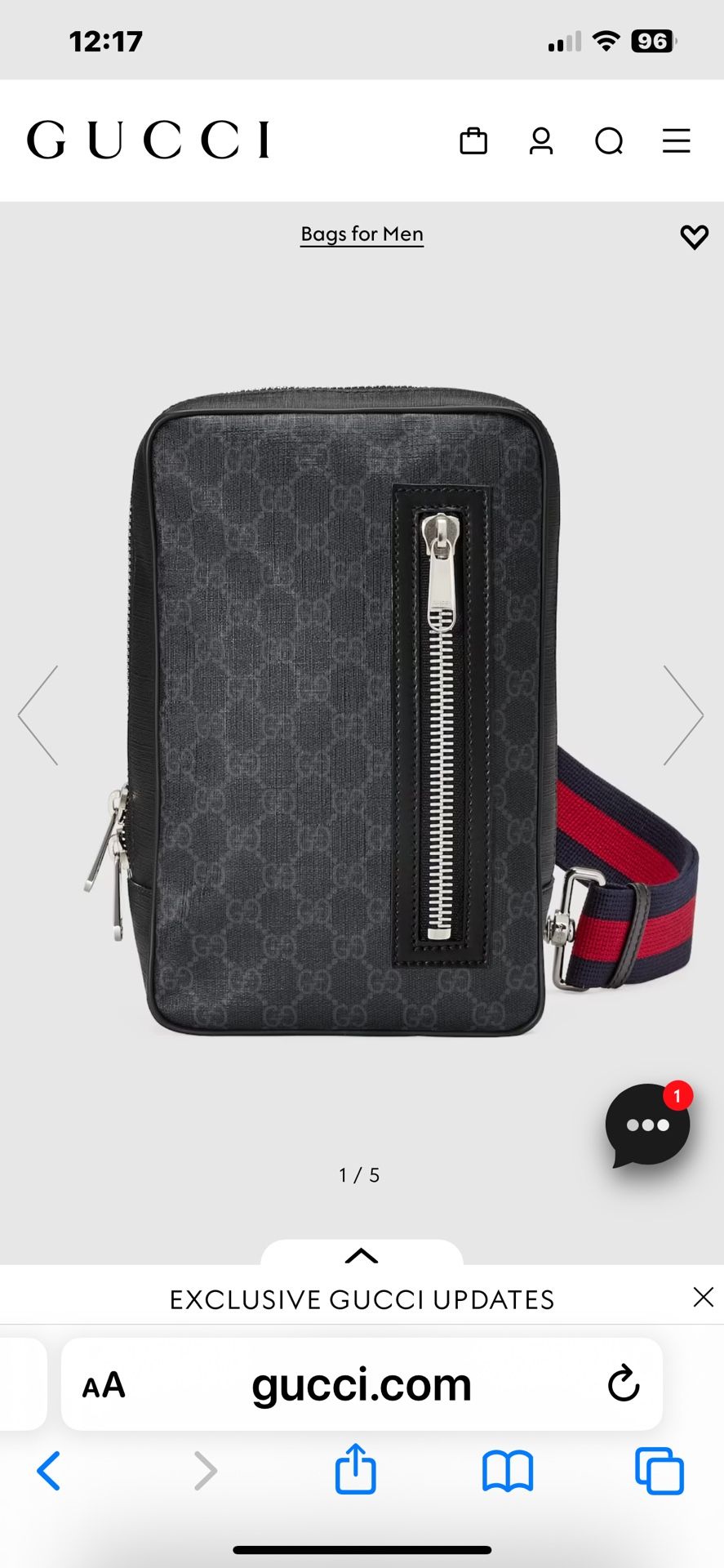 Gucci Sling bag Cross Body Men And Women