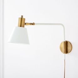 Set Of 2 West Elm & Rejuvenation Cylinder Adjustable Sconces