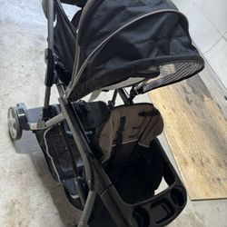 Graco Ready2Grow LX Stand & Ride Duo Double Baby Stroller, Gotham