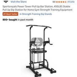Sportsroyals Power Tower Pull Up Bar Station