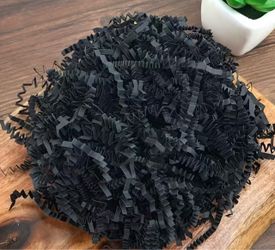 10KG Black Crinkle Cut Paper Shred – Gift Basket Filler