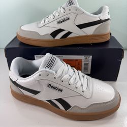 Reebok Women's White/Mist Grey/Black Sneakers - size 8.5/ 9