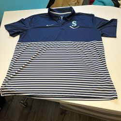 Great Condition Mariners Polo - XXL