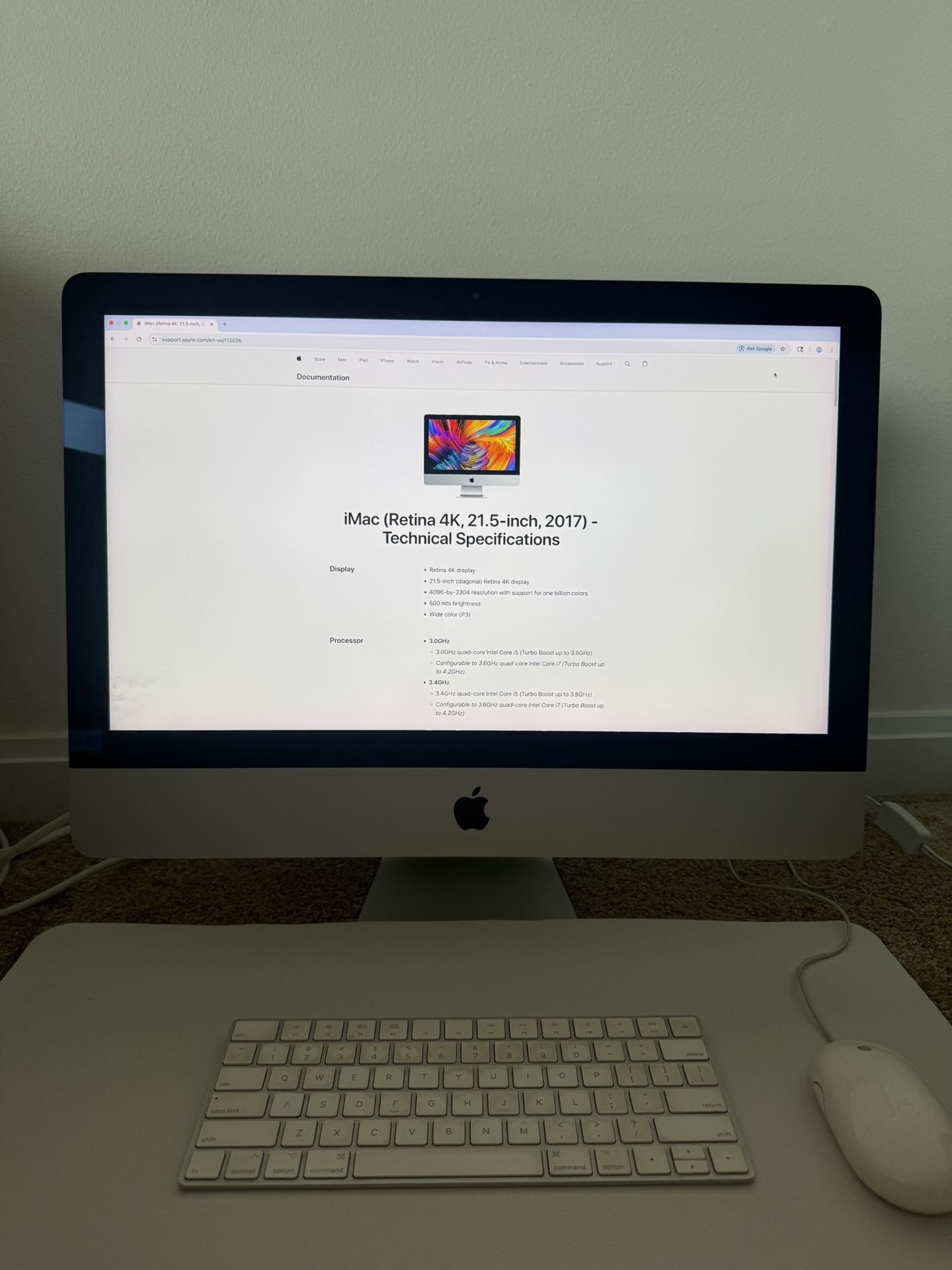 iMac Retina 4k, 21.5”, 2017