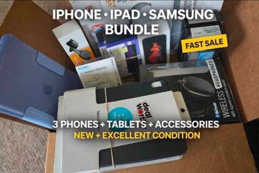 OBO! 15pc lot!  iPhone + iPad + Samsung 
2 Tablets + 3 Phones total & More!
– Huge Electronics Lot