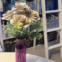 Handmade Pride and Prejudice 6 Book Rose Bouquet - Beautiful Gift!