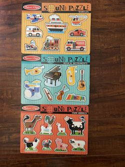 Melissa Sound Puzzles 3 sets