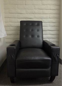 Dark gray massage chair