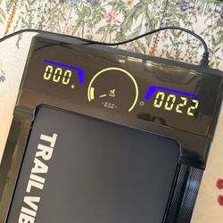 Walking Pad Treadmill (Used Twice) And Laptop Stand