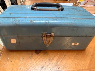 Metal toolbox and tools