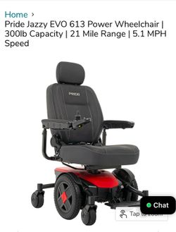 Pride Jazzy EVO Series 613 Electric Wheelchair