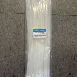 100 Pcs 5x350 mm Self-Locking Nylon Wire Plastic Network Cable Zip Tie Line Bundles Wrap Strap