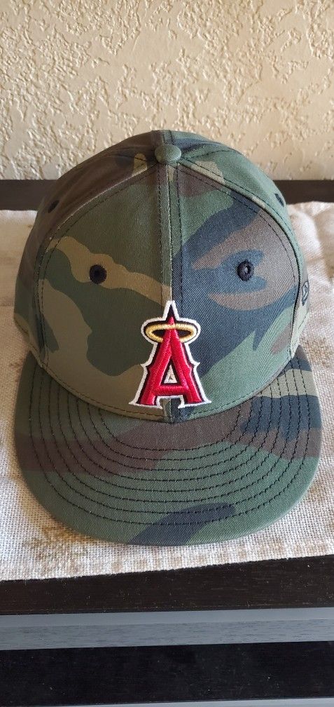 New no Tags Angels Fitted Hat Size 7-3/8 Camouflage Color, Asking $30 Firm on Price