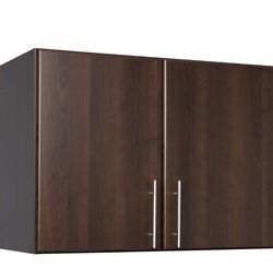 Brand new in box Prepac Elite Functional Wall Mount Shop Cabinet with Adjustable Shelf, Simplistic Stackable 2-Door Garage Cabinet
