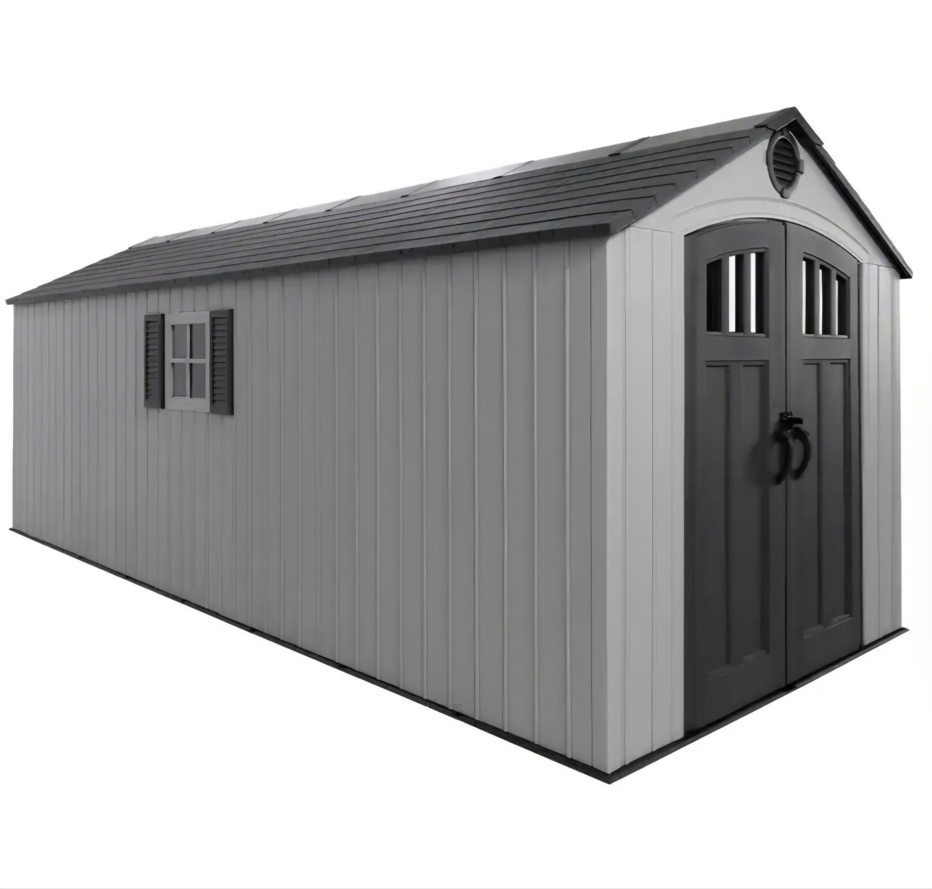 Lifetime 8 ft. W x 20 ft. D Outdoor Resin Storage Shed (160 sq. ft. )
