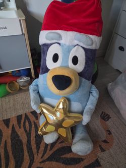 27" Bluey Large Christmas Plush with Gold Star