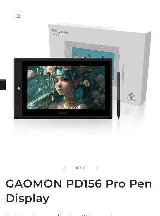 Gaomon Pro Pen Display Tablet Pd156 Pro