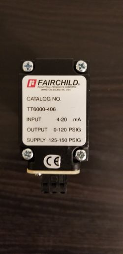 Fairchild TT6000-406 Industrial Electro-Pneumatic Pressure Transducer