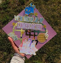 Kpop demon hunter kids graduation cap