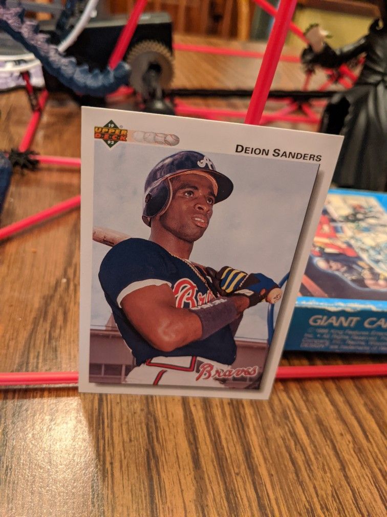 Deion Sanders Card Baseball