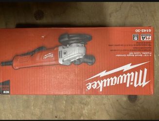 Milwaukee corded 4 1/2” angle grinder